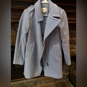 Women’s Loft Moto Pea Dress Coat Size XSP